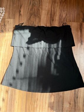 Abercrombie & Fitch Black Strapless Bandeau Top